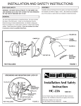 Sea Gull Lighting 44020-962 Installation Guide