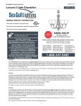 Sea Gull Lighting 31317BLE-710 Installation Guide