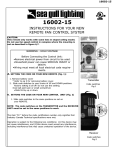 Sea Gull Lighting 16006-15 Instructions / Assembly