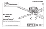 Westinghouse 7812300 Use and Care Manual