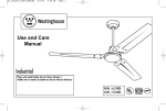 Westinghouse 7840900 Use and Care Manual