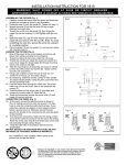 Minka Lavery 1815-84 Instructions / Assembly