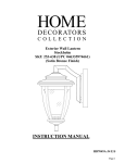 Home Decorators Collection HB7049A-34 Instructions / Assembly