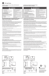 GE 10447 Instructions / Assembly