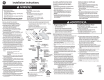 GE 10113 Instructions / Assembly