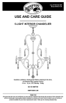 Hampton Bay IHX9115A Instructions / Assembly