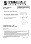 Dale Tiffany STT13011 Instructions / Assembly