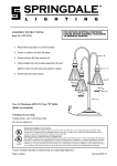 Dale Tiffany STT11129 Instructions / Assembly