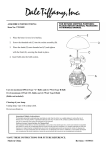 Dale Tiffany TT13092 Instructions / Assembly