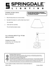 Dale Tiffany SPA11192 Instructions / Assembly