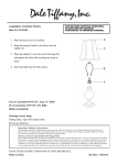 Dale Tiffany PG10182 Instructions / Assembly