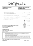 Dale Tiffany PG10411 Instructions / Assembly