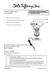 Dale Tiffany TT90186 Instructions / Assembly