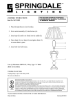 Dale Tiffany SGT11189 Instructions / Assembly