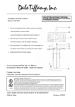 Dale Tiffany TT12325 Instructions / Assembly