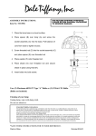 Dale Tiffany TT10956 Instructions / Assembly