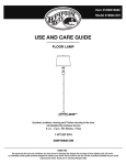 Hampton Bay 18824-001 Instructions / Assembly