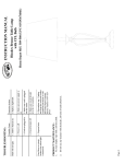 Hampton Bay HD09999TLBRZF Instructions / Assembly