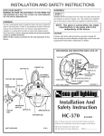 Sea Gull Lighting 8870-12 Installation Guide