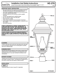 Sea Gull Lighting 8231-12 Installation Guide