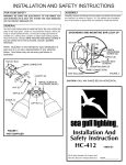 Sea Gull Lighting 8607-12 Installation Guide