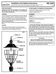 Sea Gull Lighting 8239-965 Installation Guide
