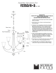 Feiss F2253/6+3ORB Instructions / Assembly