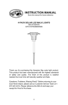 Hampton Bay RMS7-P1-BAC-4 Instructions / Assembly