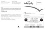 Sea Gull Lighting 5990BLE-15 Installation Guide