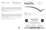 Sea Gull Lighting 59055BLE-15 Installation Guide