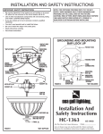 Sea Gull Lighting 79504BLE-962 Instructions / Assembly