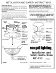 Sea Gull Lighting 77165-820 Installation Guide