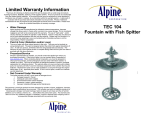 Alpine TEC104 Instructions / Assembly