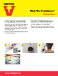 Victor M752P Instructions / Assembly