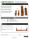 Gronomics MRGB-2L 48-48 Instructions / Assembly