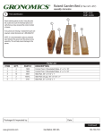 Gronomics RGBT TK 34-95S Instructions / Assembly
