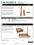 Gronomics TK 48-80 Instructions / Assembly