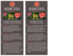 Desert Steel 409-001 Use and Care Manual