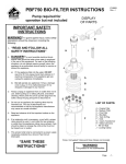 Beckett PBF750 Use and Care Manual