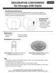 CobraCo HHWOVEN-BZ Instructions / Assembly