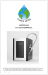 Global Water Water Box Use and Care Manual