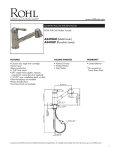 Rohl A3410LMSTN-2 Use and Care Manual