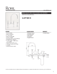 Rohl U.4718X-PN-2 Instructions / Assembly