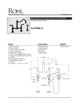 Rohl U.4756L-APC-2 Use and Care Manual