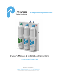 Pelican Water PDF-1500-PC Use and Care Manual