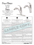 Pfister LF-534-70SS Installation Guide
