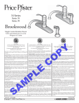 Pfister F-034-4ALS Installation Guide