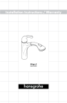 Hansgrohe 04076860 Instructions / Assembly