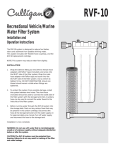 Culligan CULLIGAN-RVF-10 Instructions / Assembly