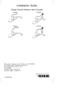 KOHLER K-15072-P-0 Installation Guide